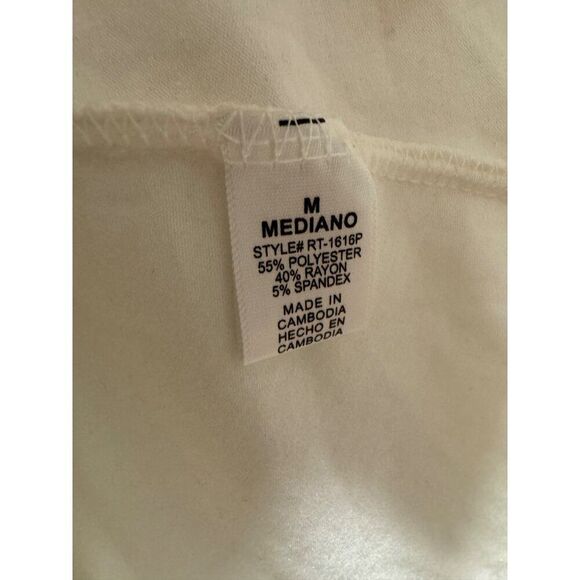 Zenana Premium Ivory Lattice Front Tunic Top NWOT Medium - Picture 4 of 5